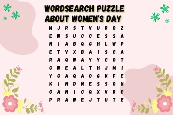 Celebrate International Women's Day: An Educational Wordsearch Puzzle