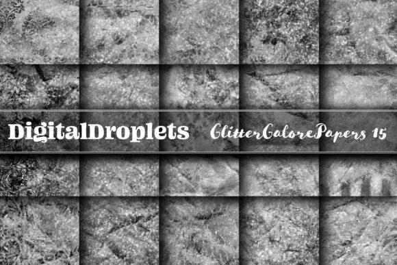 Glitter Galore Papers V. 15 | Collection: A Textured Design Asset