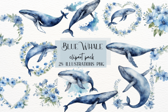 Watercolor Blue Whale Art: Dive into Ocean-Inspired Design