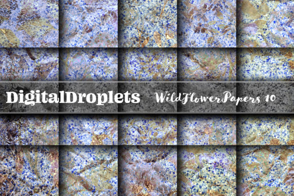 Wild Flowers Papers Vol. 10: Crinkled Textures & Glitter